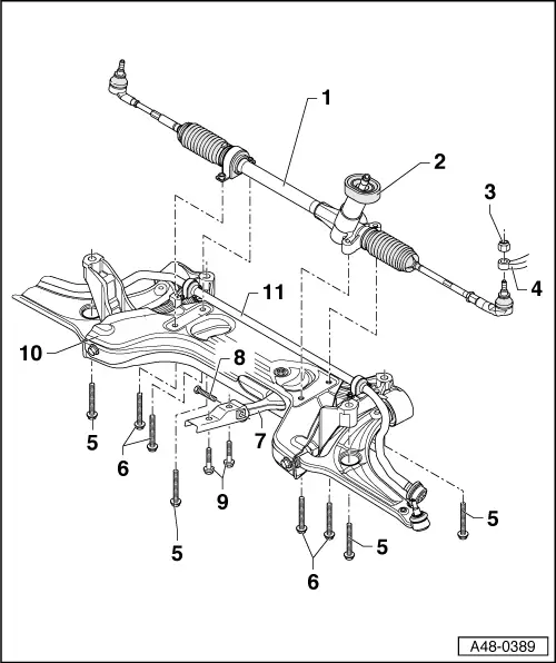 Audi Service and Repair Manuals > A2 > Running gear, front