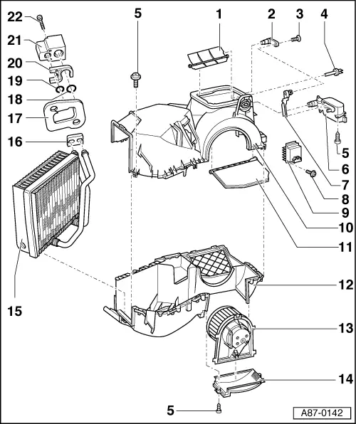 Audi Service and Repair Manuals > A3 Mk1 > Heating