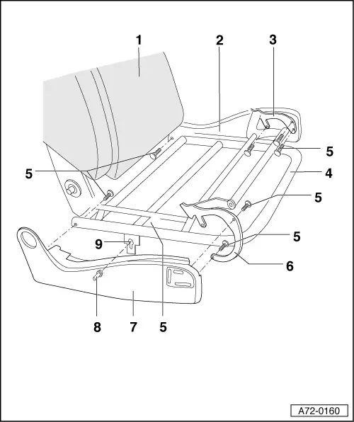 Audi Manuals > A3 Mk1 > Body > General Body Assembly, Interior (Repair groups 68, 69