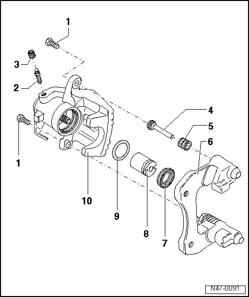 Audi Manuals > A3 Mk1 > Brake system > Brakes, hydraulics