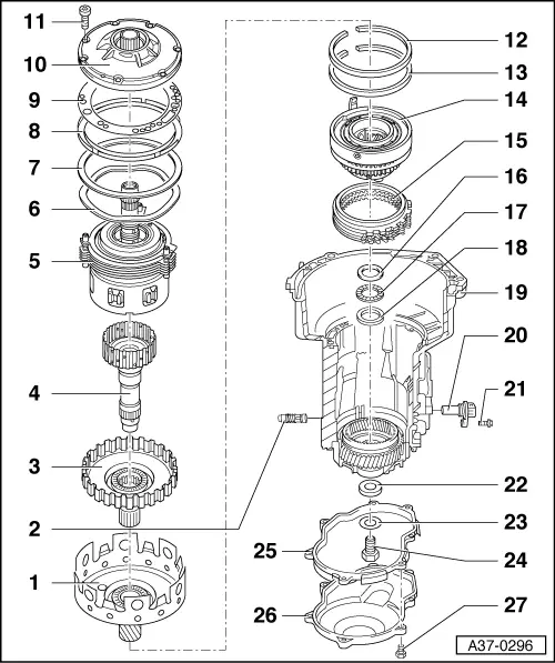 Audi Service and Repair Manuals > A3 Mk1 > Power transmission