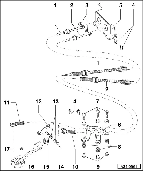 Audi Service and Repair Manuals > A3 Mk1 > Power transmission