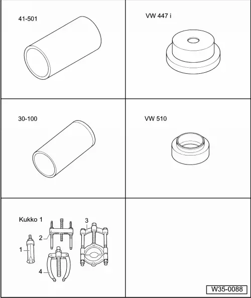 Audi Service and Repair Manuals > A3 Mk2 > Power transmission