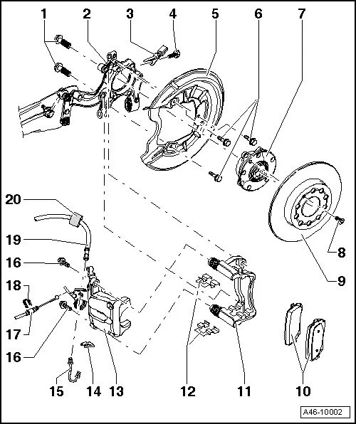 Audi Service and Repair Manuals > A3 Mk2 > Brake system