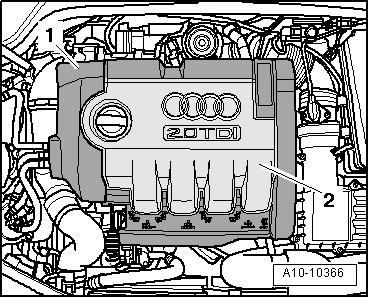 Audi Workshop Manuals > A3 Mk2 > Power unit > Fuel supply system, diesel  engines > Fuel supply, gas operation > Fuel filter > Removing and  installing fuel filter housing - vehicles with unit injector engine