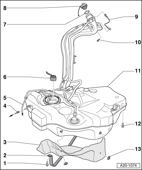 Audi Service and Repair Manuals > A3 Mk2 > Power unit Fuel