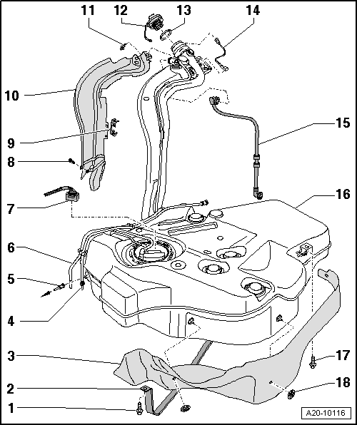 Audi Service and Repair Manuals > A3 Mk2 > Power unit Fuel