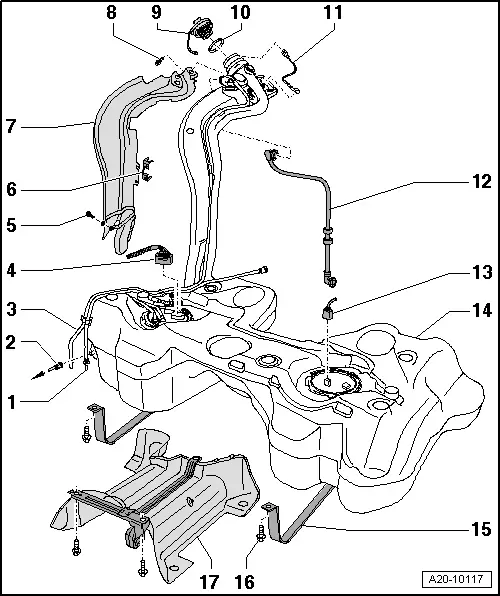 Audi Manuals > A3 Mk2 > Power unit > Fuel supply system