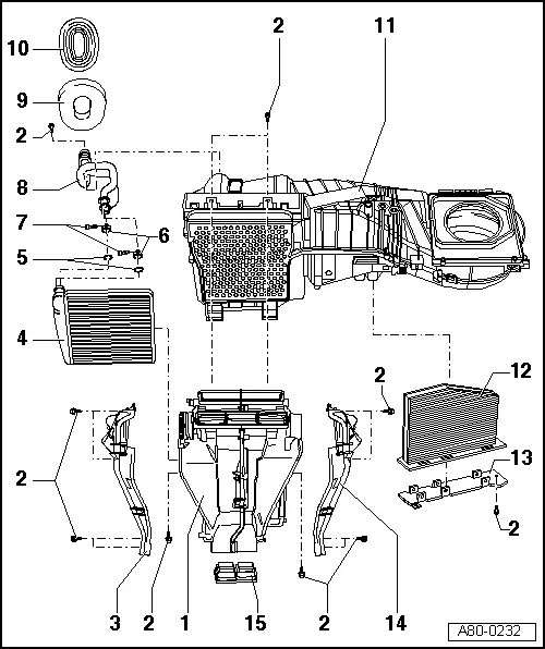 Audi Service and Repair Manuals > A3 Mk2 > Heating