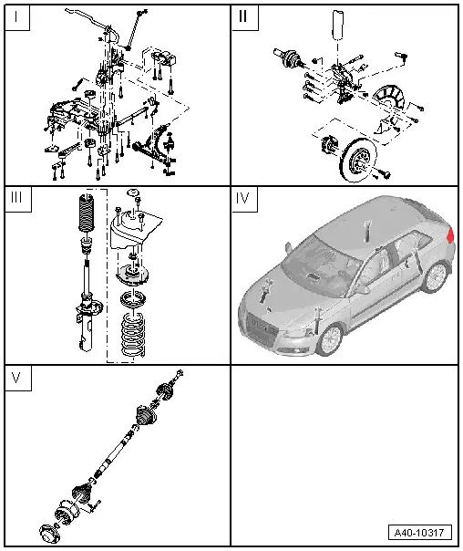 Audi Service and Repair Manuals > A3 Mk2 > Running gear, front