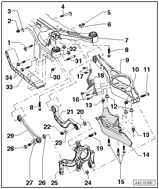 Audi Manuals > A3 Mk2 > Running gear, frontwheel drive and