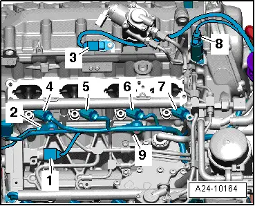 Где находятся датчики g Audi Workshop Service and Repair Manuals A4 Cabriolet Mk2 Power unit Direct petr