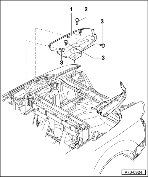 Audi Service and Repair Manuals > A4 Cabriolet Mk2 > Body General body repairs