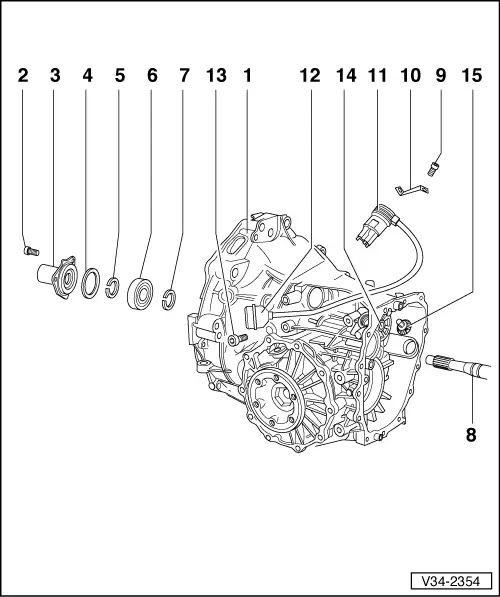 Audi Manuals > A4 Cabriolet Mk2 > Power transmission > 5speed