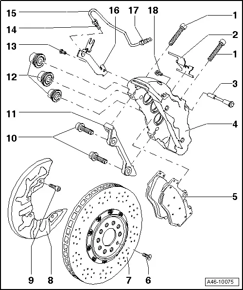 Audi Service and Repair Manuals > A4 Cabriolet Mk2 > Brake