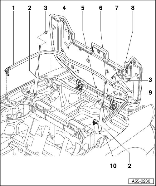 Audi Service and Repair Manuals > A4 Cabriolet Mk2 > Body