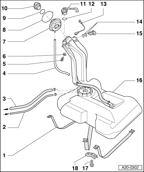 Audi Service and Repair Manuals > A4 Mk1 > Power unit Fuel