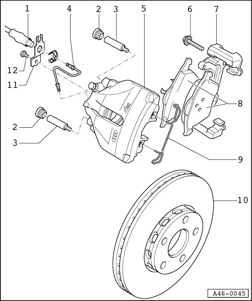 Audi A4 Front Brake Service & Repair Manuals Audi