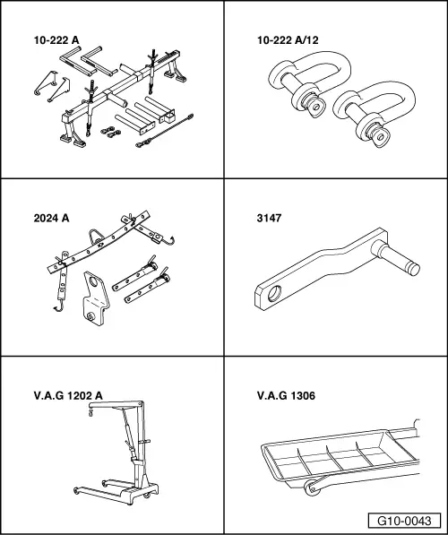 Audi Workshop Manuals > A4 Mk1 > Power unit > 4-Cyl. TDIEngine, Mechanics > Engine assy,cylinder