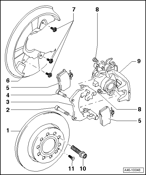 Audi Service and Repair Manuals > A4 Mk2 > Brake system