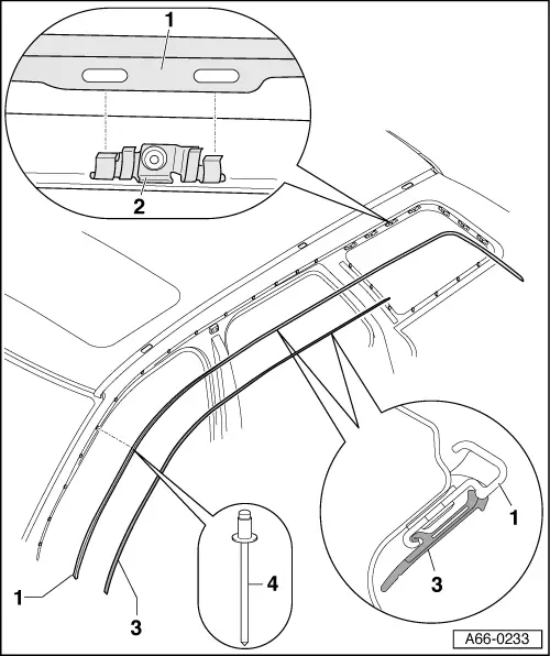 Audi Manuals > A4 Mk2 > Body > General body repairs, exterior > Exterior equipment
