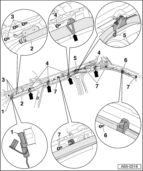 Audi Service and Repair Manuals > A4 Mk2 > Body General body