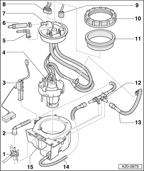 Audi Service and Repair Manuals > A4 Mk2 > Power unit Fuel