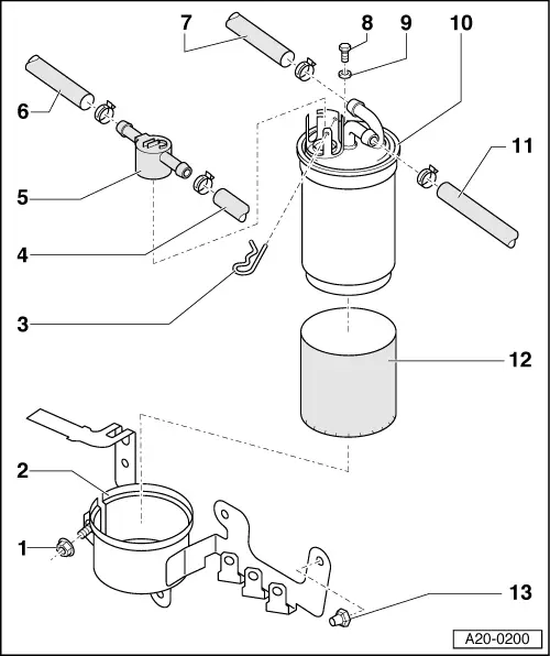 Audi Service and Repair Manuals > A4 Mk2 > Power unit Fuel