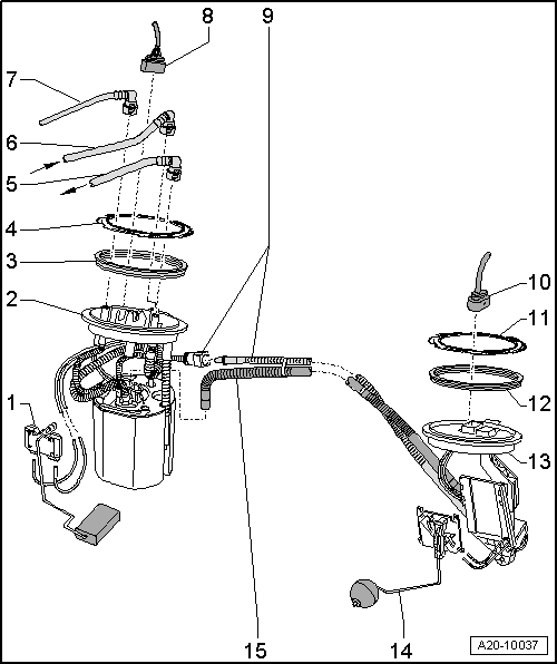 Audi Service and Repair Manuals > A4 Mk2 > Power unit Fuel