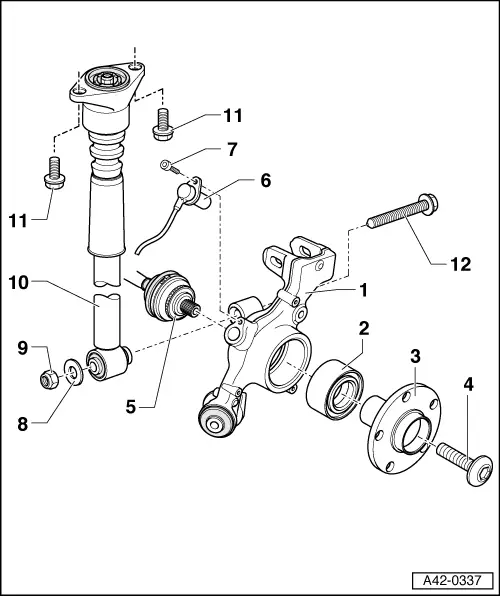 Audi Manuals > A4 Mk2 > Running gear, frontwheel drive and