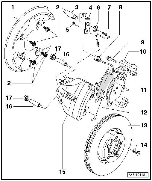 Audi Service and Repair Manuals > A4 Mk2 > Brake system
