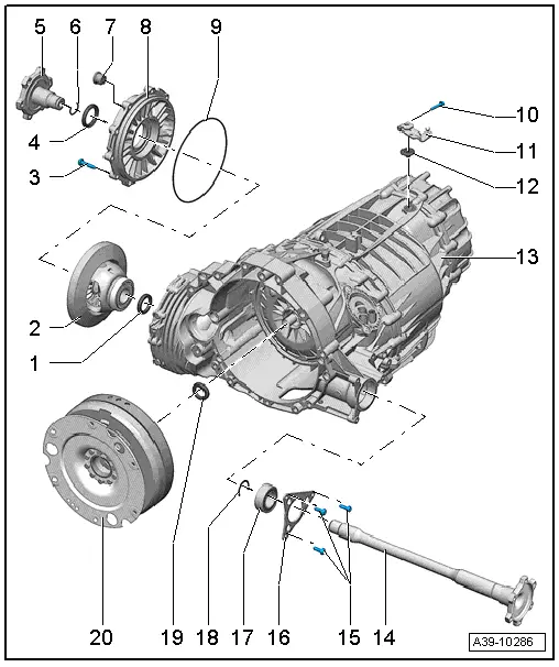 Audi Service and Repair Manuals > A4 Mk3 > Power transmission
