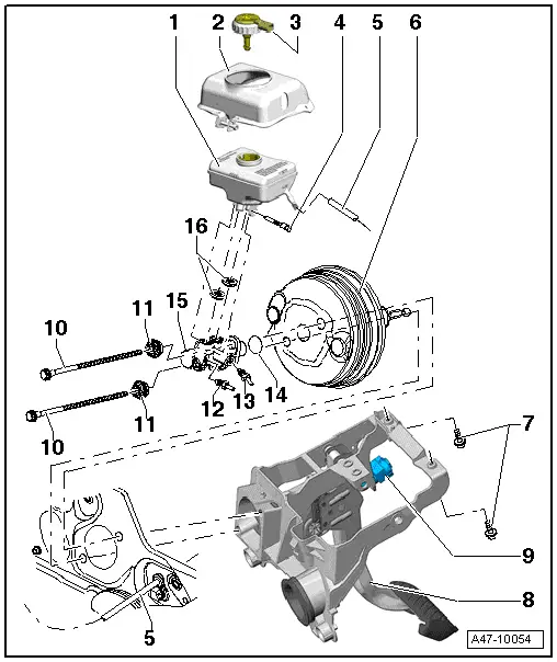 Audi Service and Repair Manuals > A4 Mk3 > Brake system