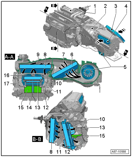 Audi Service and Repair Manuals > A4 Mk3 > Heating