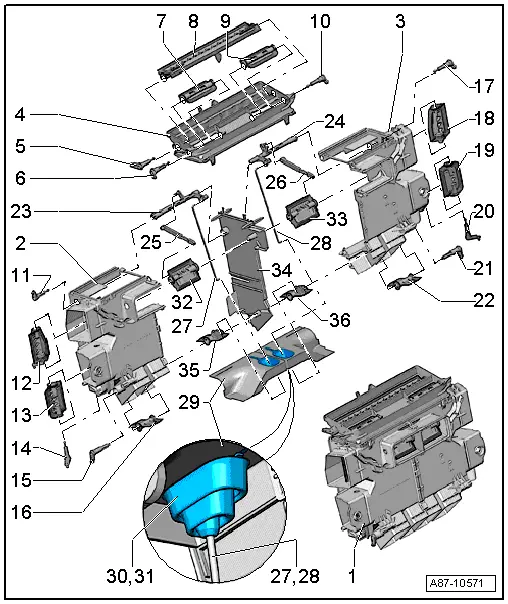 Audi Service and Repair Manuals > A4 Mk3 > Heating
