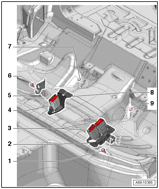 Audi Service and Repair Manuals > A4 Mk3 > Body General body repairs, interior