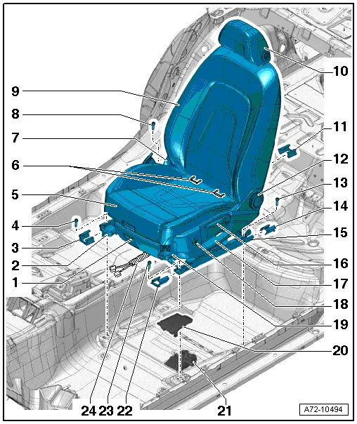 Audi Service and Repair Manuals > A4 Mk3 > Body General body