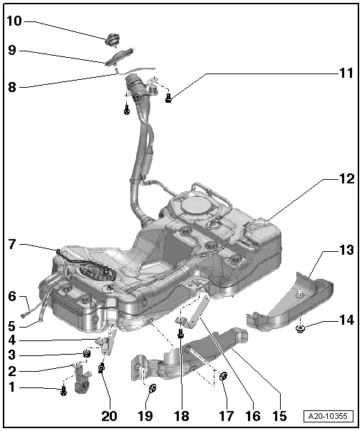 Audi Service and Repair Manuals > A4 Mk3 > Power unit Fuel