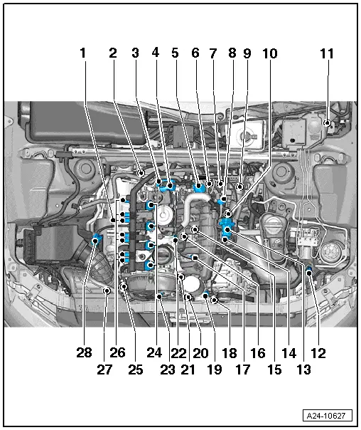 Audi Workshop Manuals A4 Mk3 Power Unit Direct Petrol Injection And Ignition System 4 Cyl 2 0 Ltr 4 Valve Turbo With Timing Chain Mixture Preparation System Electronic Inj Gas Injection