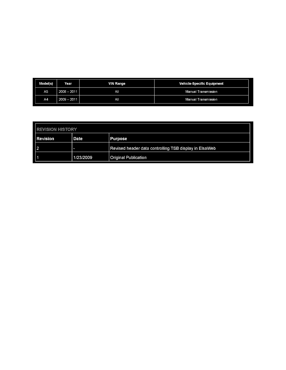 Audi Workshop Manuals > A4 Quattro Wagon L4-2.0L Turbo (CAEB) (2009