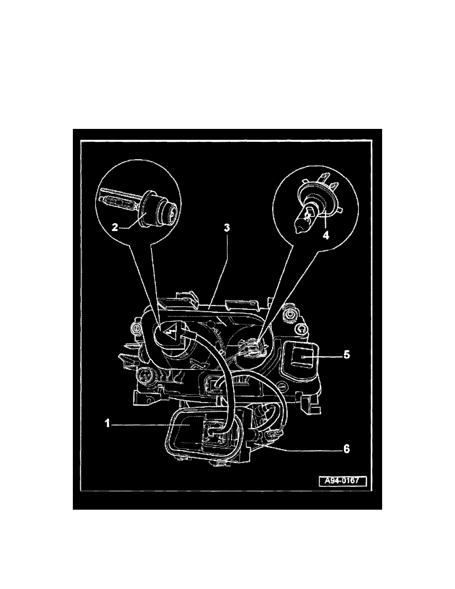 Audi Manuals > A4 Sedan L41.8L Turbo (AWM) (2001) > Lighting