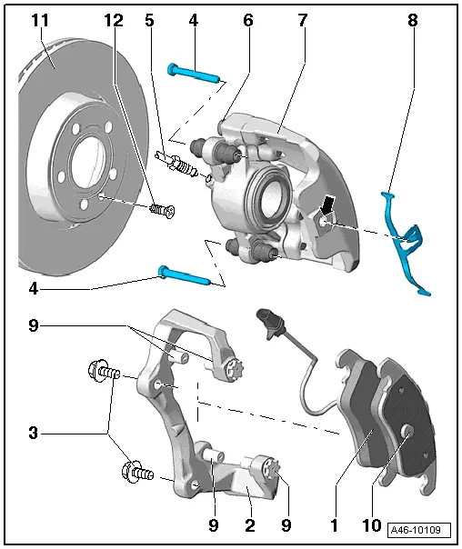 Audi Service and Repair Manuals > A5 > Brake system Brake
