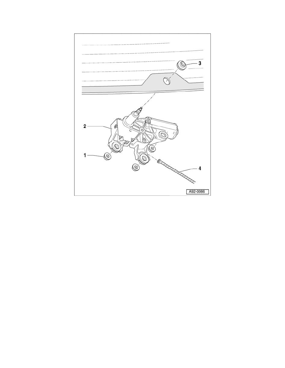 Audi Service and Repair Manuals > Q7 Quattro V63.6L (BHK) (2007) > Wiper and Washer