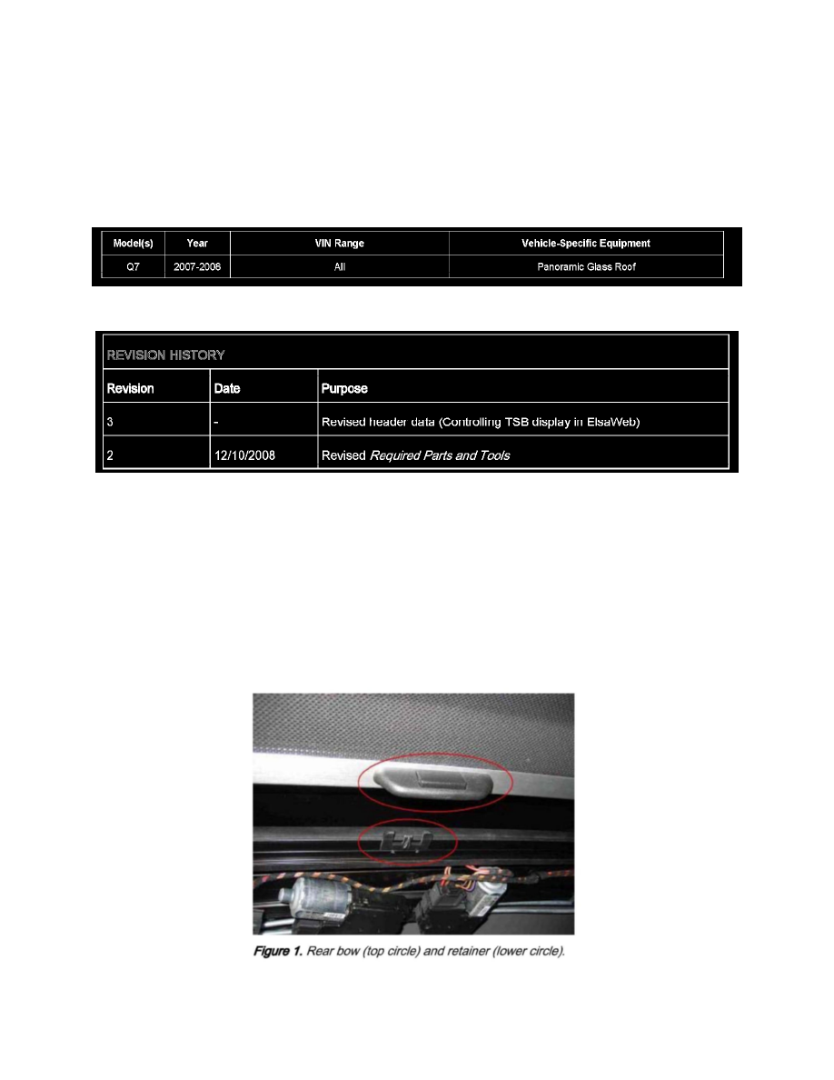 Audi Service and Repair Manuals > Q7 Quattro V84.2L (BAR
