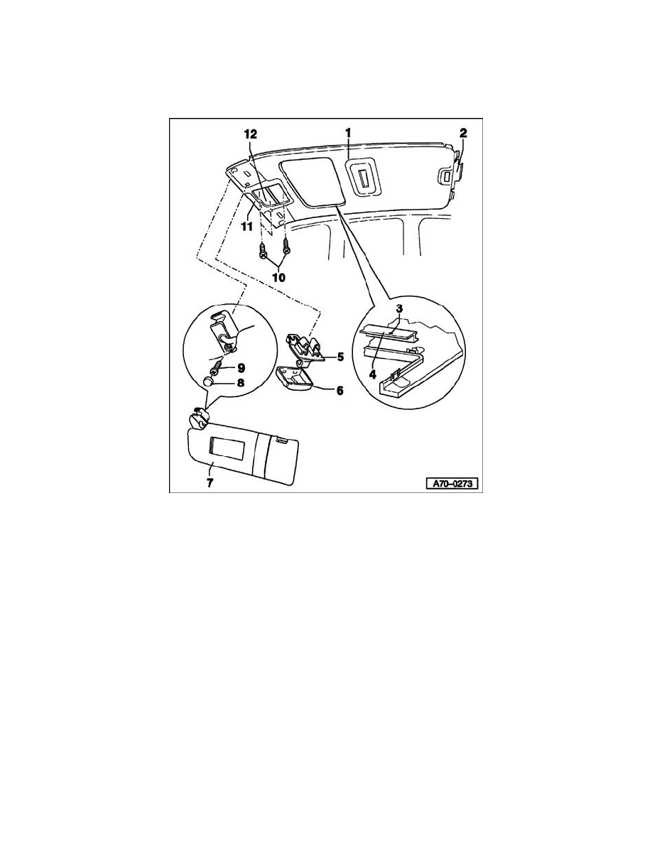 Audi Service and Repair Manuals > S6 V84.2L (BBD) (2004) > Body and Frame Interior