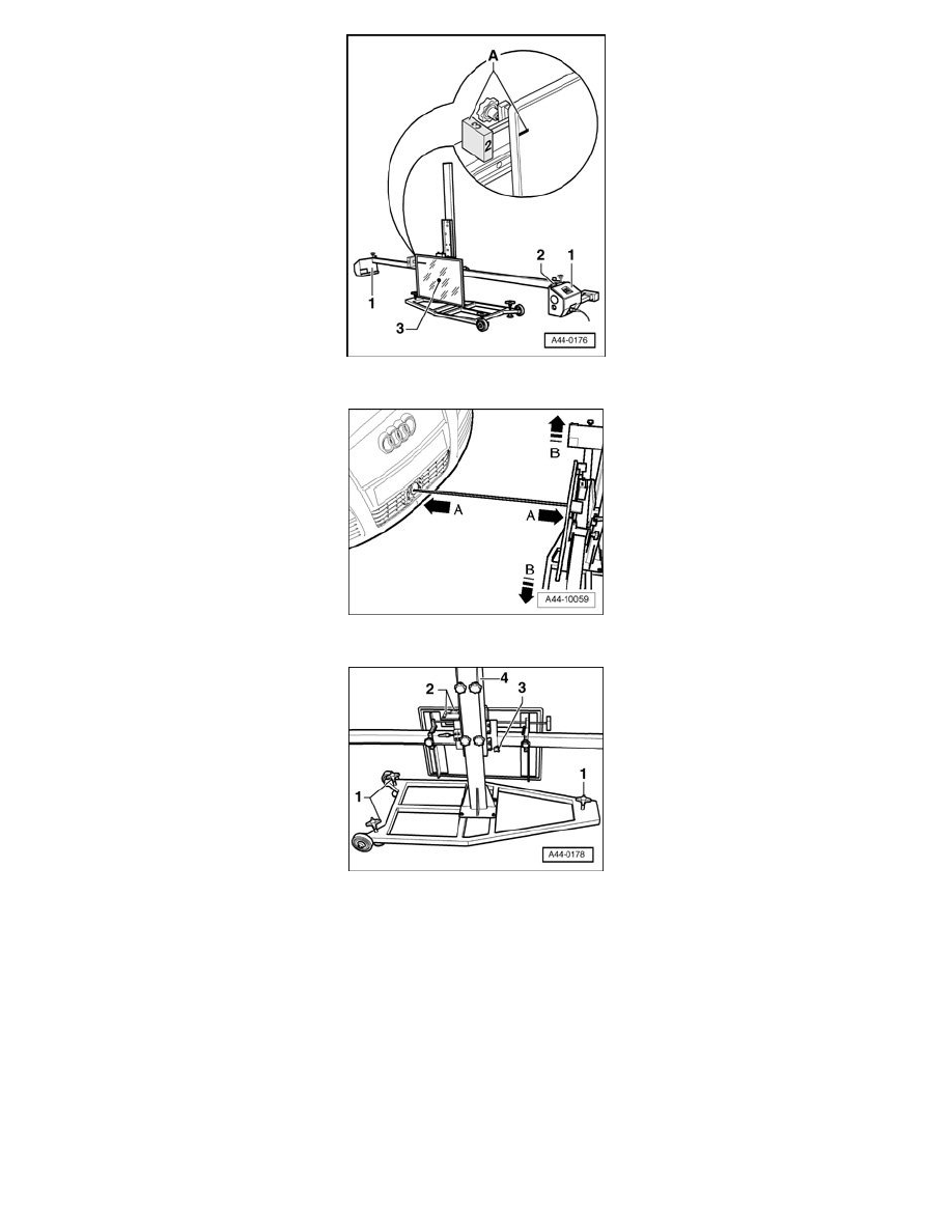 Audi Workshop Manuals > S6 Quattro Sedan V10-5.2L (BXA) (2007) > Maintenance > Alignment