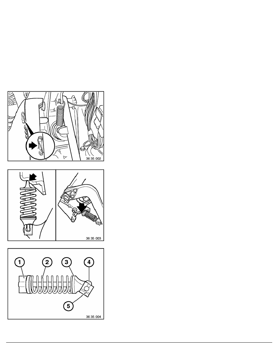 BMW Manuals > 3 Series E36 318tds (M41) SAL > 2 Repair Instructions > 35 Pedals > 31