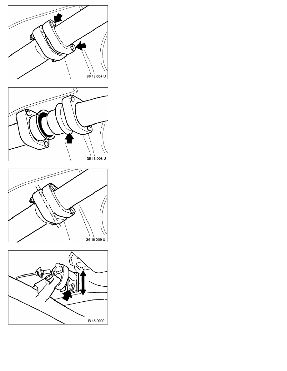 2 Repair Instructions > 18 Exhaust System (M44) > 12 Mufflers, Petrol > 2  RA Removing And Installing _ Replacing Rear Muffler (compact M41, M42, M43,  ...