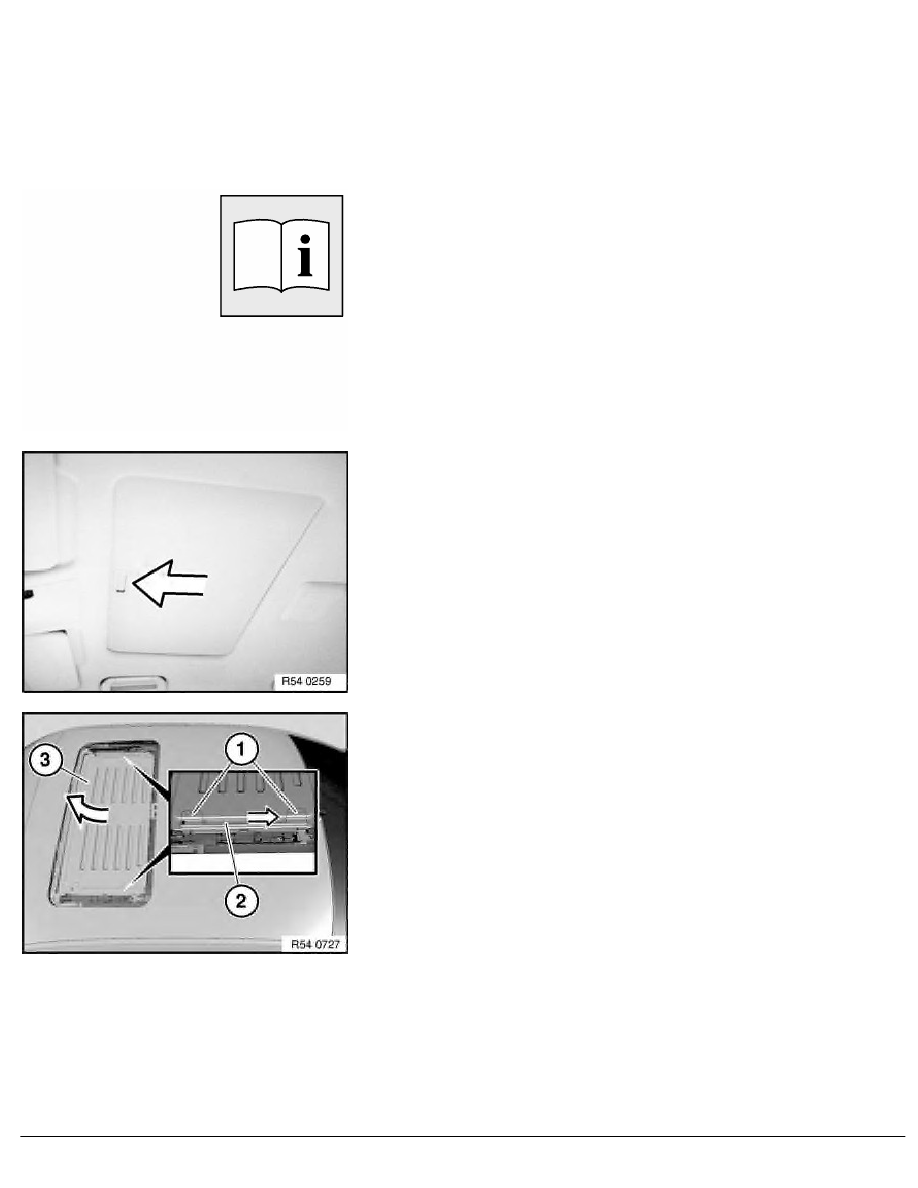 2 Repair Instructions > 54 Slide-tilt Sunroof And Convertible Top (SAL) > 12 Mechanical Sun Roof Components > 6 RA Removing And Installing_replacing ...