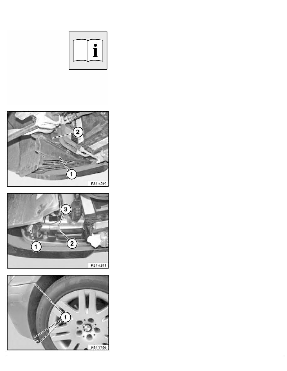 2 Repair Instructions > 51 Body Equipment (SAL) > 11 Front Bumper > 8 RA Removing And Installing_replacing Front Bumper Trim (BMW ALPINA B7)